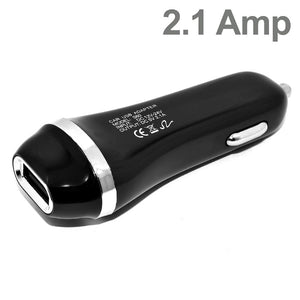 2 In 1 Car Charger + Lightning USB Cable HD2CC Black