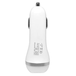 2 In 1 Car Charger + Lightning USB Cable HD2CC White