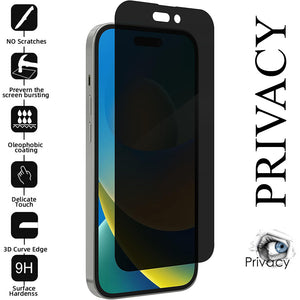 iPhone 15 Pro 6.1" Privacy Glass SPR09 Screen Protector