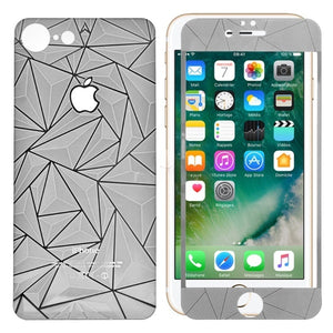 Apple iPhone 7 Front & Back 3D Tempered Glass SPR15A Silver