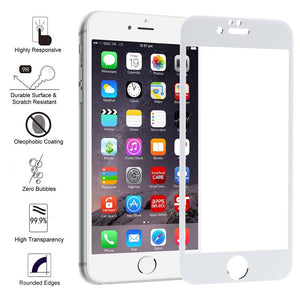 Apple iPhone 6 Plus Full Coverage Tempered Glass SPR16 White